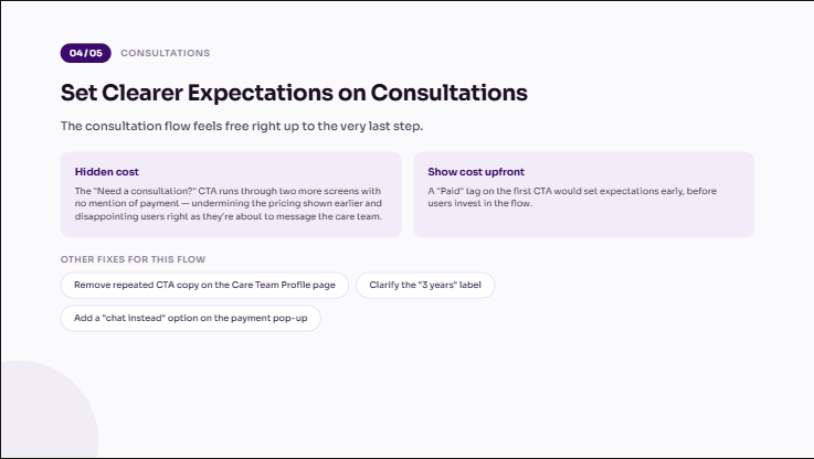 Audit finding 4 of 5: set clearer expectations on consultations