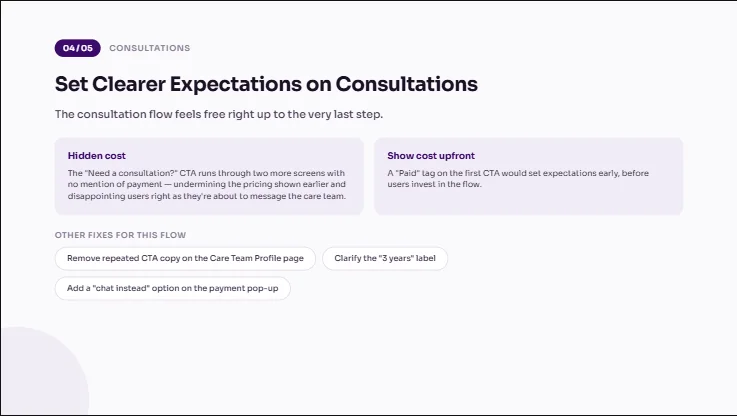 Audit finding 4 of 5: set clearer expectations on consultations